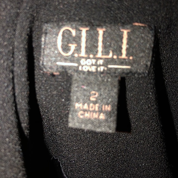G.I.L.I Milano cape blazer in blk with open front - Picture 4 of 7